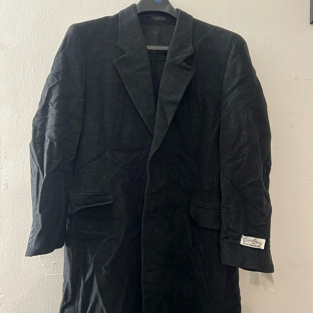 BRAND NEW Jeremy Cobb Il Wool/Cashmere Mix Single
Breasted Full Length Overcoat